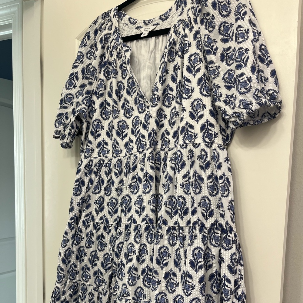 Paisley tiered dress
